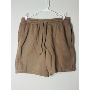 DBG Menswear Shorts Casual Drawstring Brown Lounge Gym Activewear